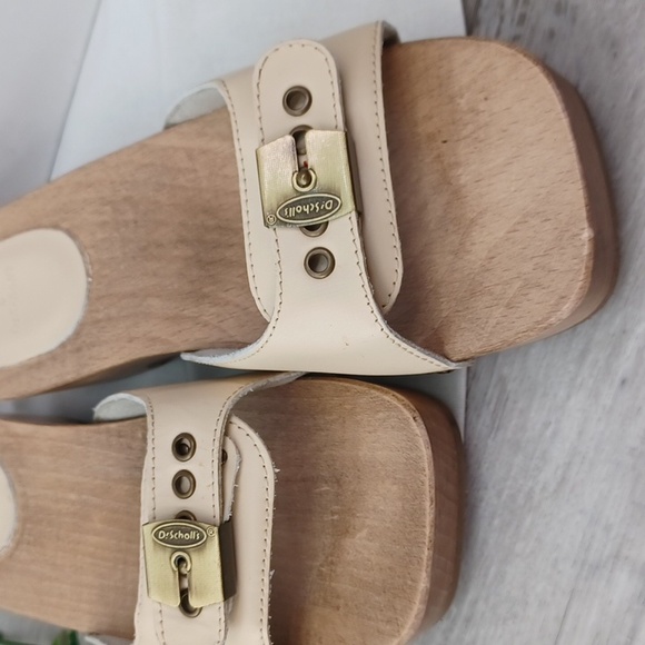 Dr.  Scholl's & RE/DONE Cream Leather Clog NIB - Picture 3 of 9